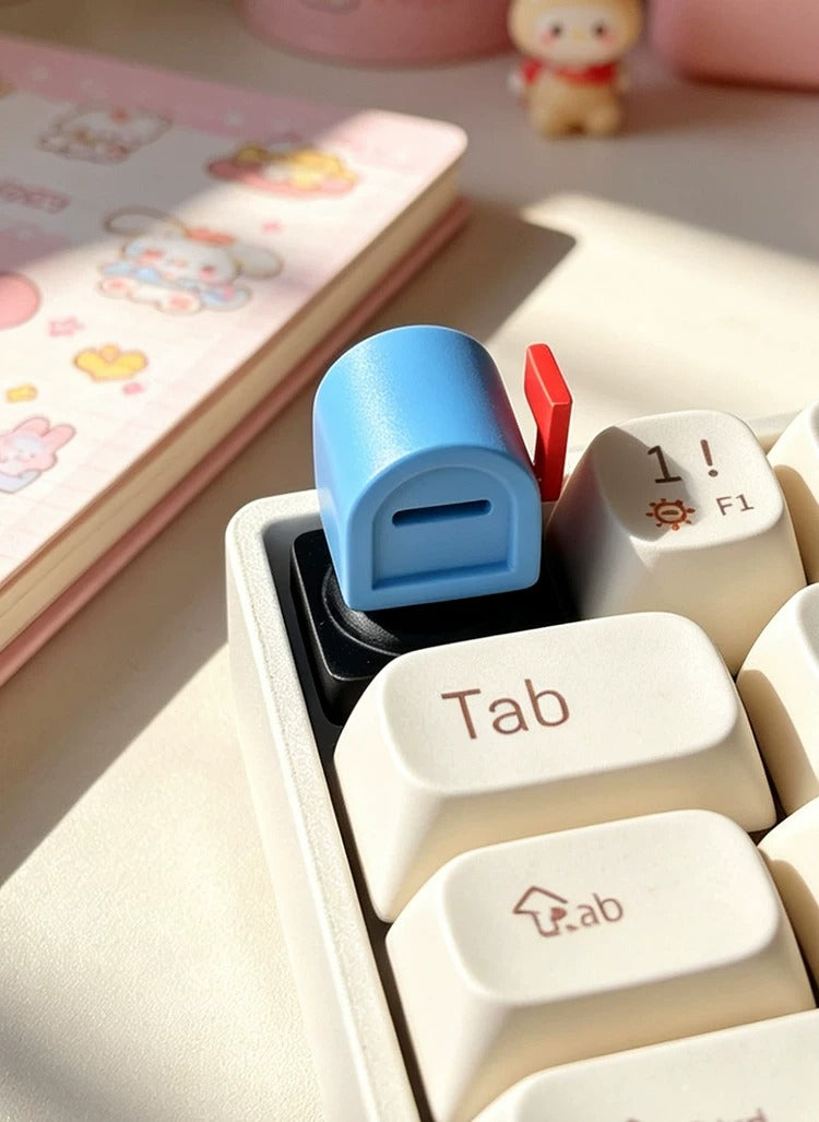 Barricade series personalized keycaps， Road obstacle shaped keycaps, mechanical keyboard decorative keycaps