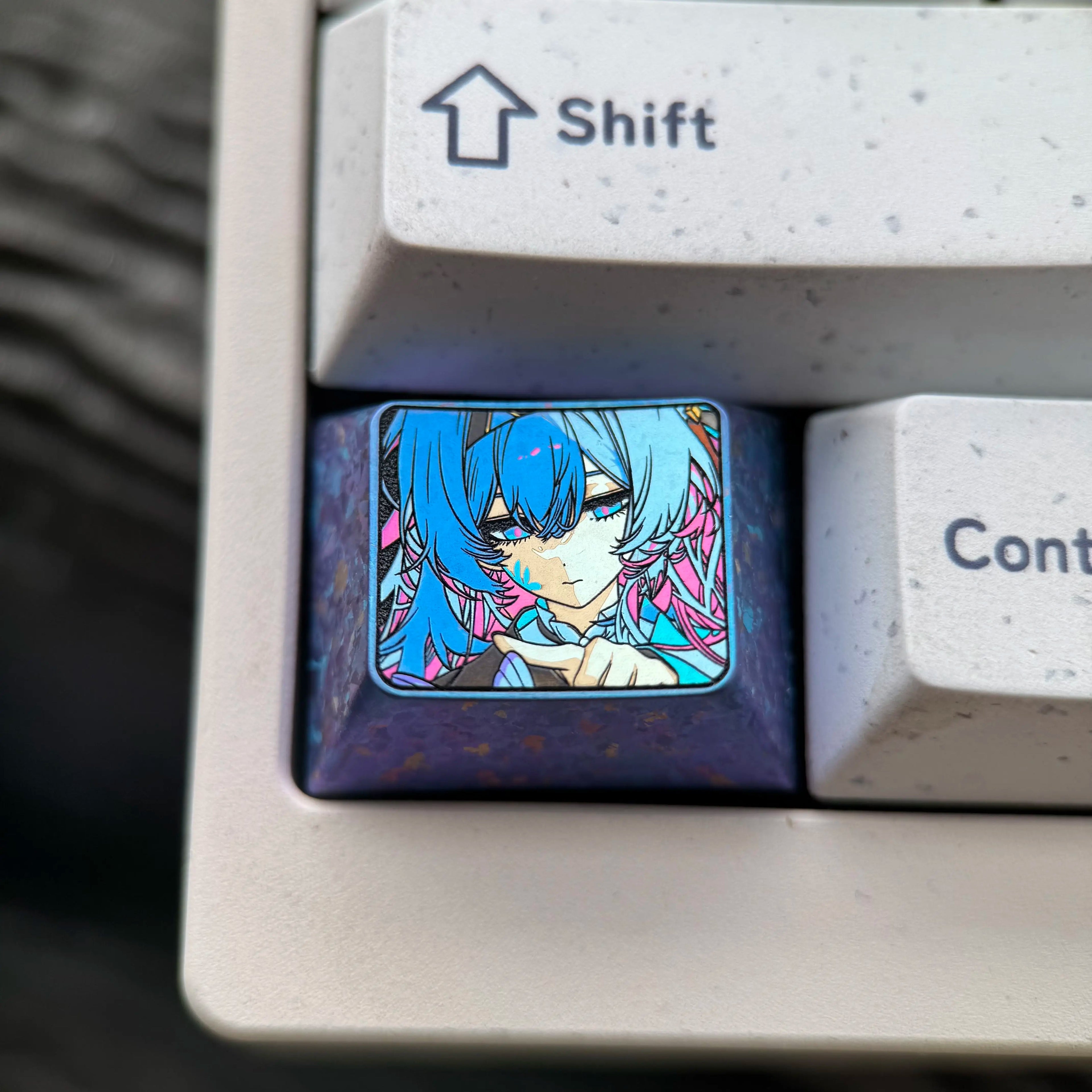 Honkai: Star Rail, Firefly, 1.25U titanium alloy personalized keycaps, game creative cultural mechanical keyboard decorative keycaps, metal art keycaps