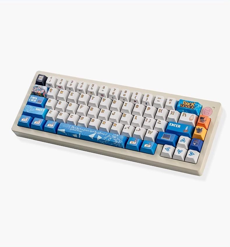 Digimon themed personalized keycap set, PBT material anime game culture peripheral products, mechanical keyboard decoration keycap set