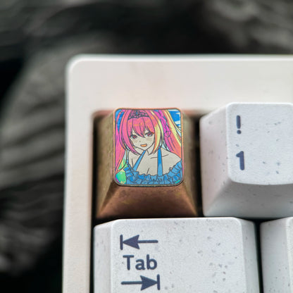 Umamusome: Pretty Derby theme, 1U titanium alloy personalized keycaps, innovative products in anime and gaming culture, mechanical keyboard decorative keycaps