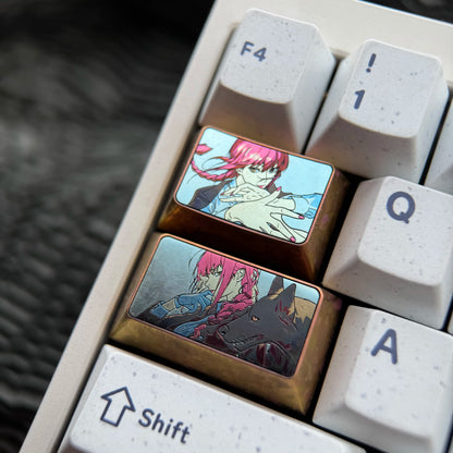 Chainsaw Man series, Makima theme, 1.5 U/1.75U titanium alloy personalized keycaps, anime and game culture creative decorative keycaps