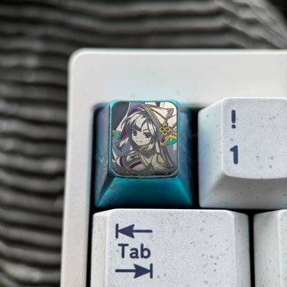 ELSWORD，1 U titanium alloy personalized keycaps, anime and game culture creative art keycaps, mechanical keyboard decorative keycaps