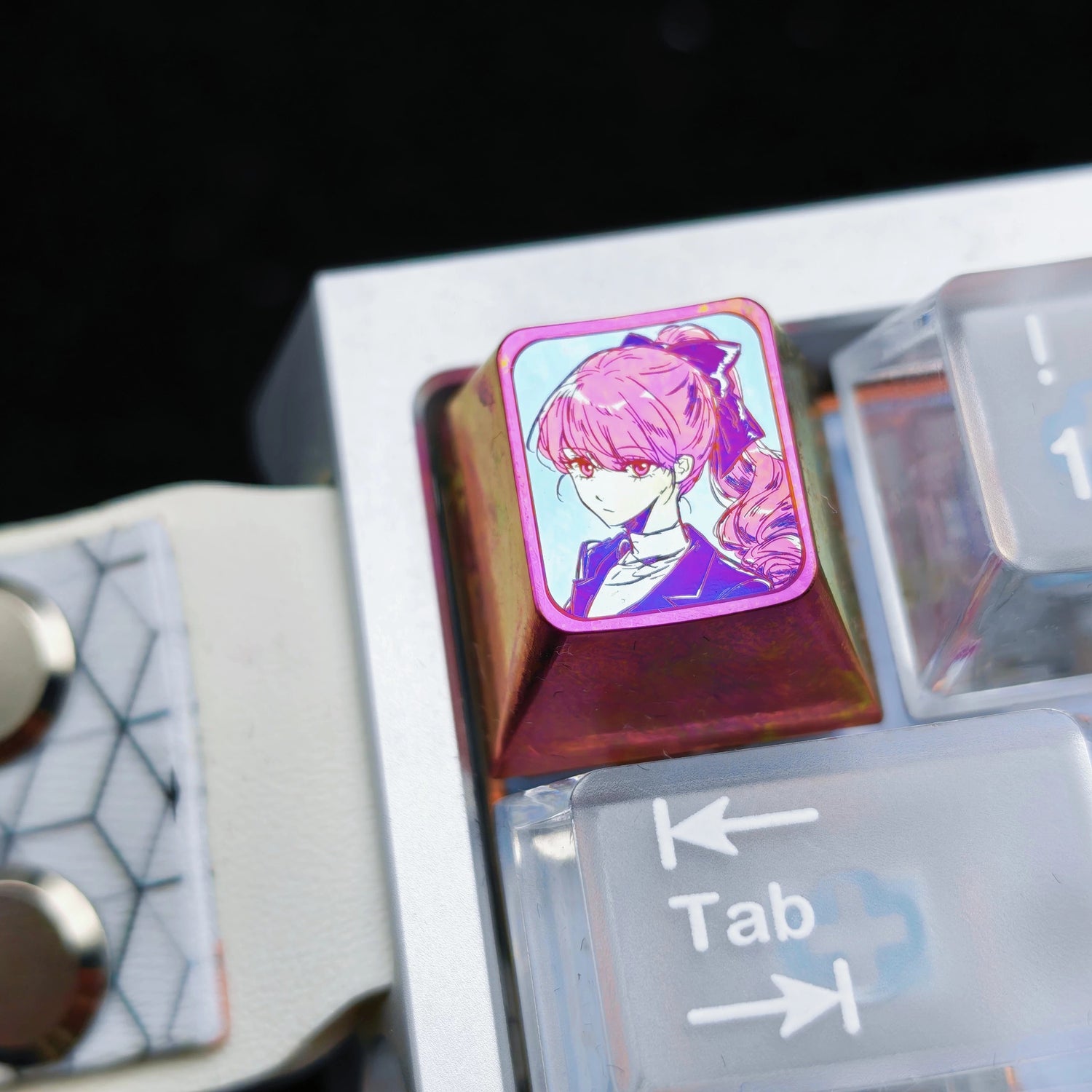 PERSONA5, P5 theme, titanium alloy personalized keycaps, anime and game culture creative metal decorative keycaps