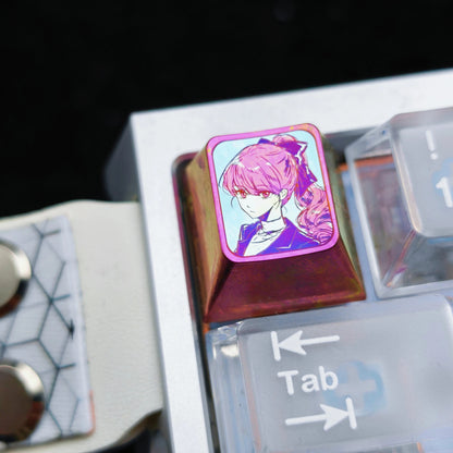 PERSONA5, P5 theme, titanium alloy personalized keycaps, anime and game culture creative metal decorative keycaps