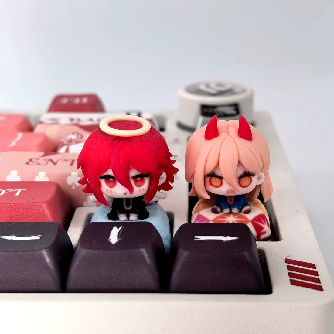 Chainsaw Man Theme Series, 3D Color Printed Resin Personalized Keycaps, Anime Game Cultural Creative Products Mechanical Keyboard Decorative Keycaps