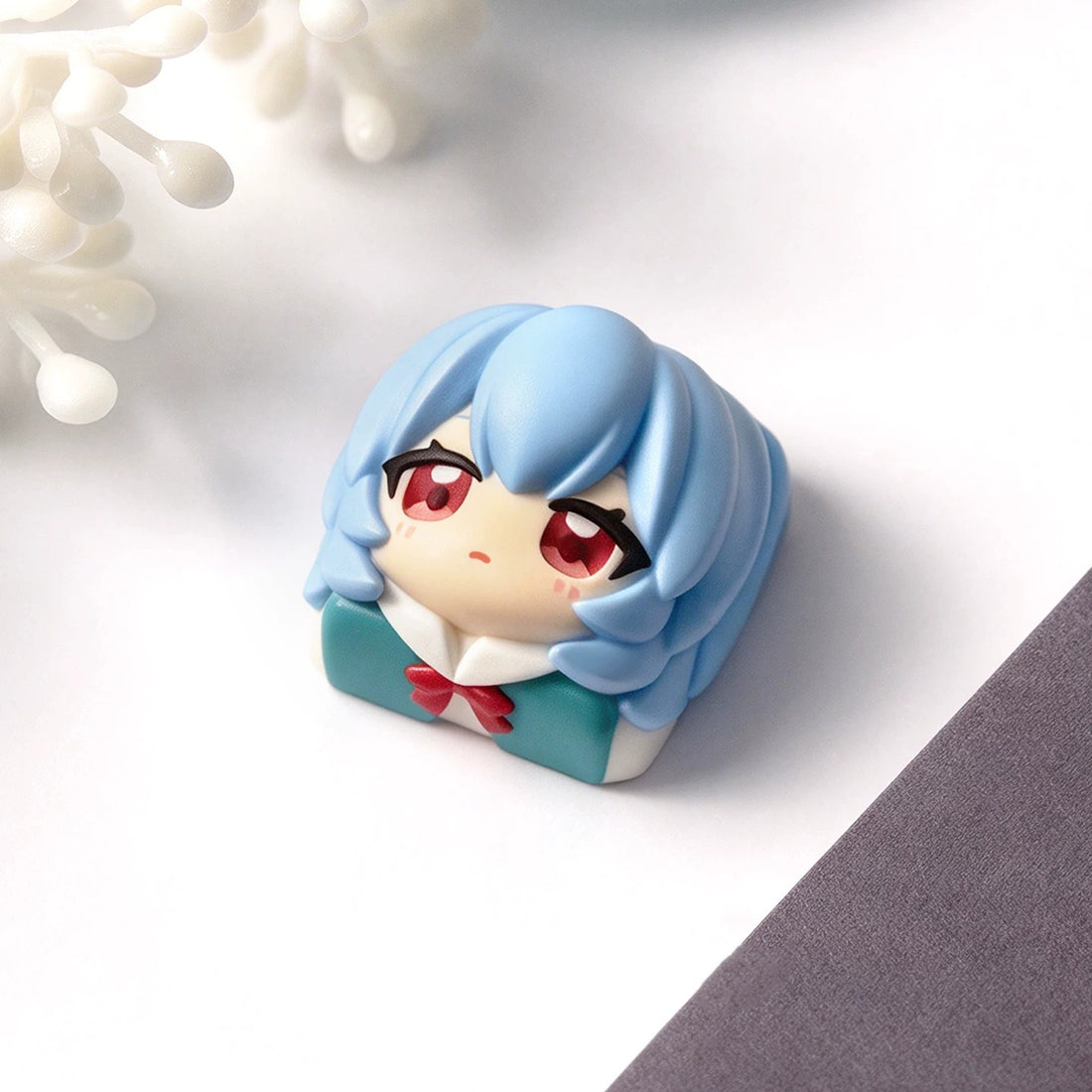 EVA cartoon main character design cute cartoon style resin molded personalized keycaps, mechanical keyboard resin decorative keycaps