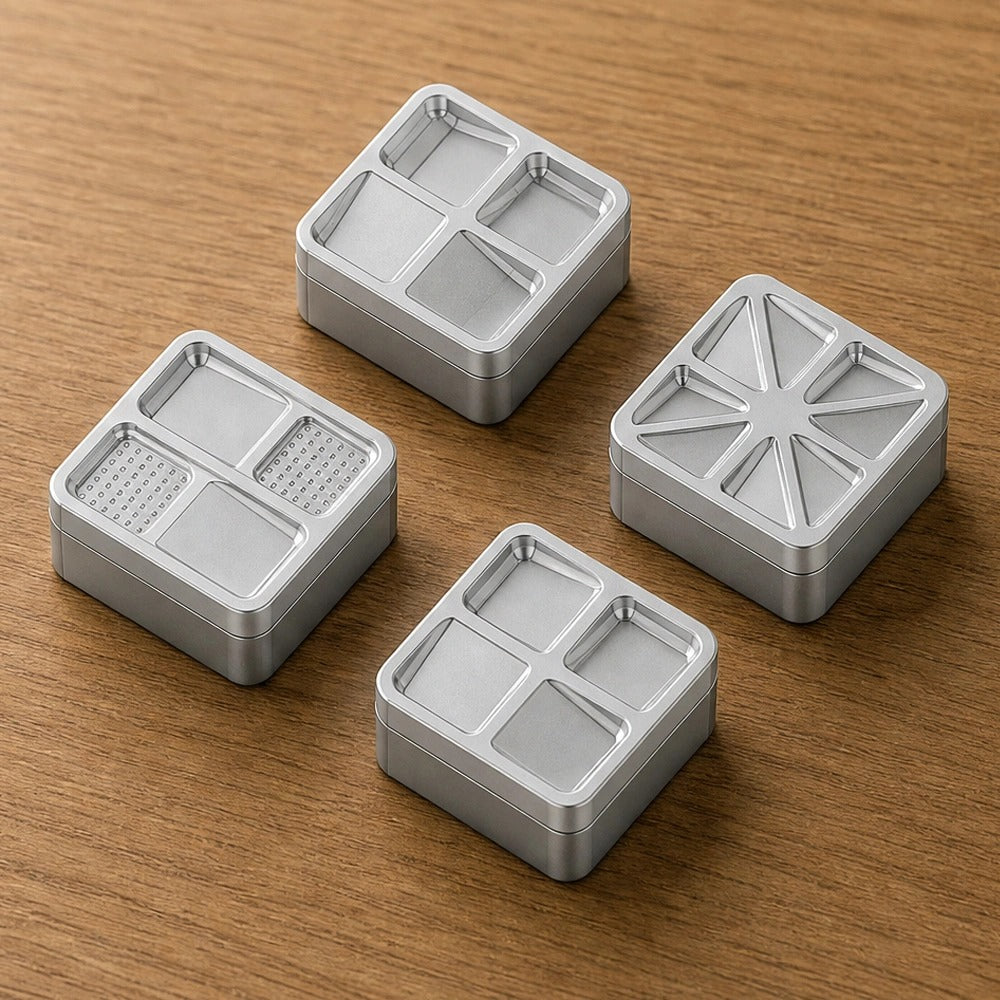 Overlapping Shadow "Metal Personalized Keycap Series, CNC Aluminum Alloy Processed Keycaps, Mechanical Keyboard Decorative Keycaps