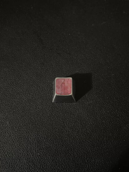 Mother of pearl inlay+Lacquer craft+metal base, artistic keycaps, metal personalized keycaps, mechanical keyboard decorative keycaps