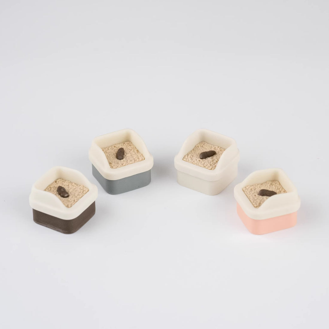 Cat litter box keycaps, personalized keycaps, mechanical keyboard peripherals, funny and creative keycaps