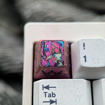 Zenless Zone Zero， Colorful version Angels of Delusion1U titanium alloy personalized keycaps, anime and game cultural creative keycaps, mechanical keycaps decorative keycaps