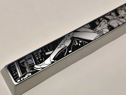 Cyberpunk theme, Lucyna Kushinada， spacebar, zinc/titanium alloy personalized keycaps, metal material decorative keycaps