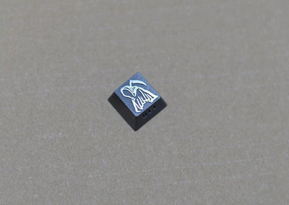 Thanatos/Reaper, DEL 1 U titanium alloy personalized keycaps, anime and game cultural creative keycaps, mechanical keyboard decorative keycaps
