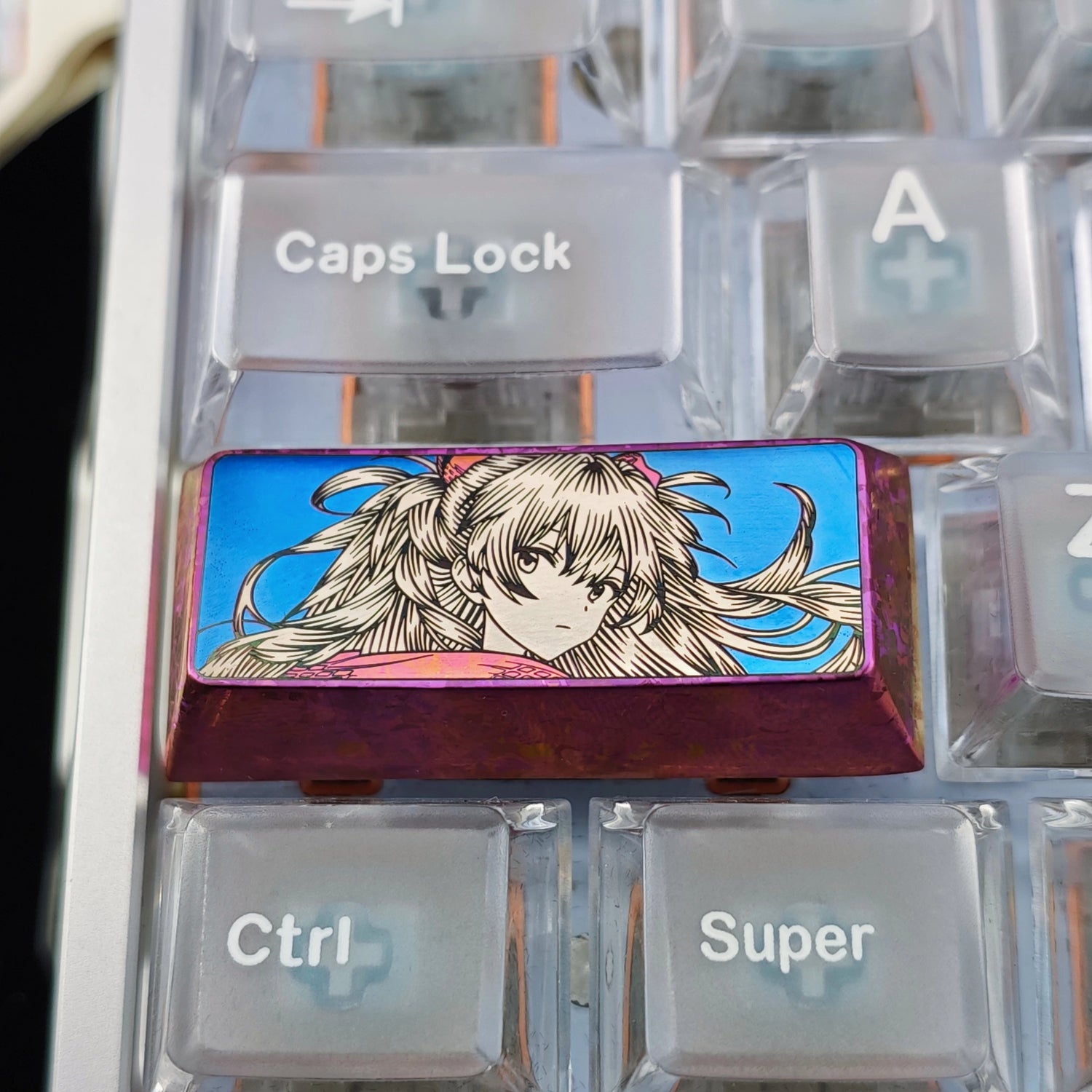Precision black and white lines 2.25U enter key/left shift collection, titanium alloy personalized keycaps, anime game culture creative mechanical keyboard decorative keycaps