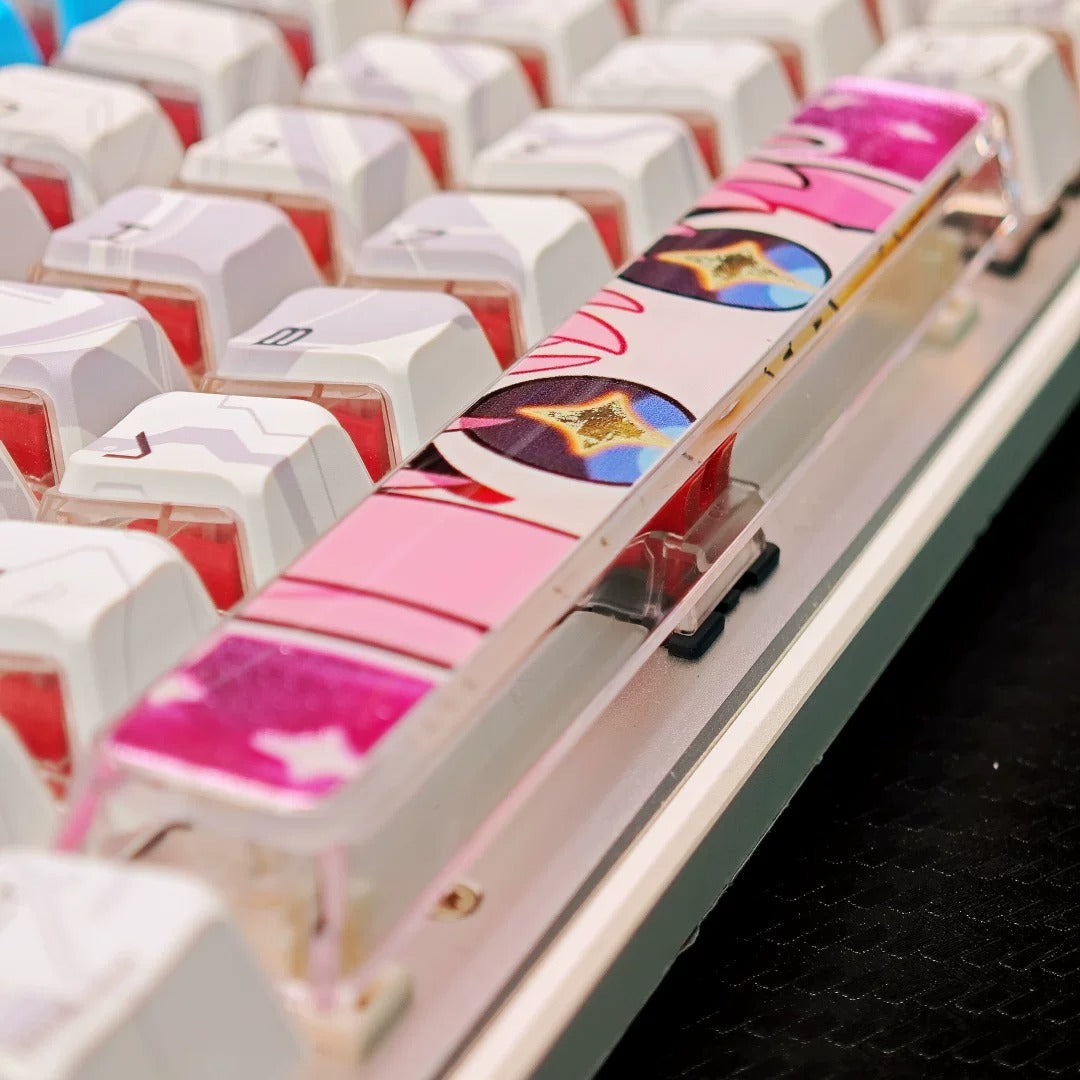 BOCCHI THE ROCK!  theme, Eyegaze spacebar design, 6.25 U spacebar, PC crystal resin gilded personalized keycaps, anime creative cultural peripheral products, decorative keycaps