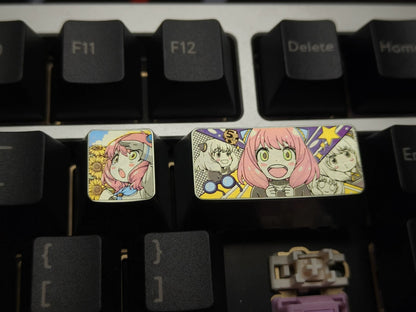 Anya Forger Theme, 2U Backspace Key Titanium Alloy Personalized Keycap, Anime Game Culture Creative Keycap, Mechanical Keyboard Decorative Keycap