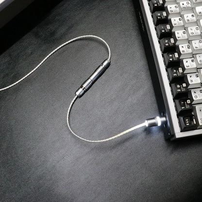 Fine silver flexible wire aviation plug wire, keyboard cable 8K keyboard custom data cable, Handmade data cable for mechanical keyboard, customized keyboard cable