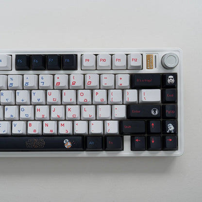 Star Wars Theme PBT Material, Science fiction movies, creative keycap designs for TV series, Mechanical Keyboard Replacement Keycap Set, suitable for 61/64/68/75/84/87/104 Key Mechanical Keyboard
