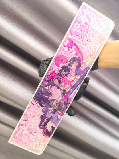 Sakura Girl with a Knife Keyboard Resin Handle, Palm Rest, Keyboard Peripheral Accessories