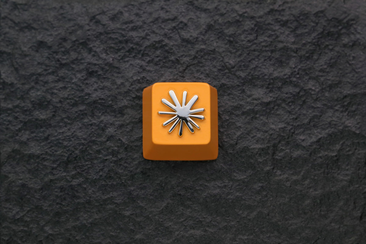 Claude Logo Little Crab AI, Metal Logo Series Personalized Keycaps, Metal Keycaps, Mechanical Keyboard Decorative Keycaps
