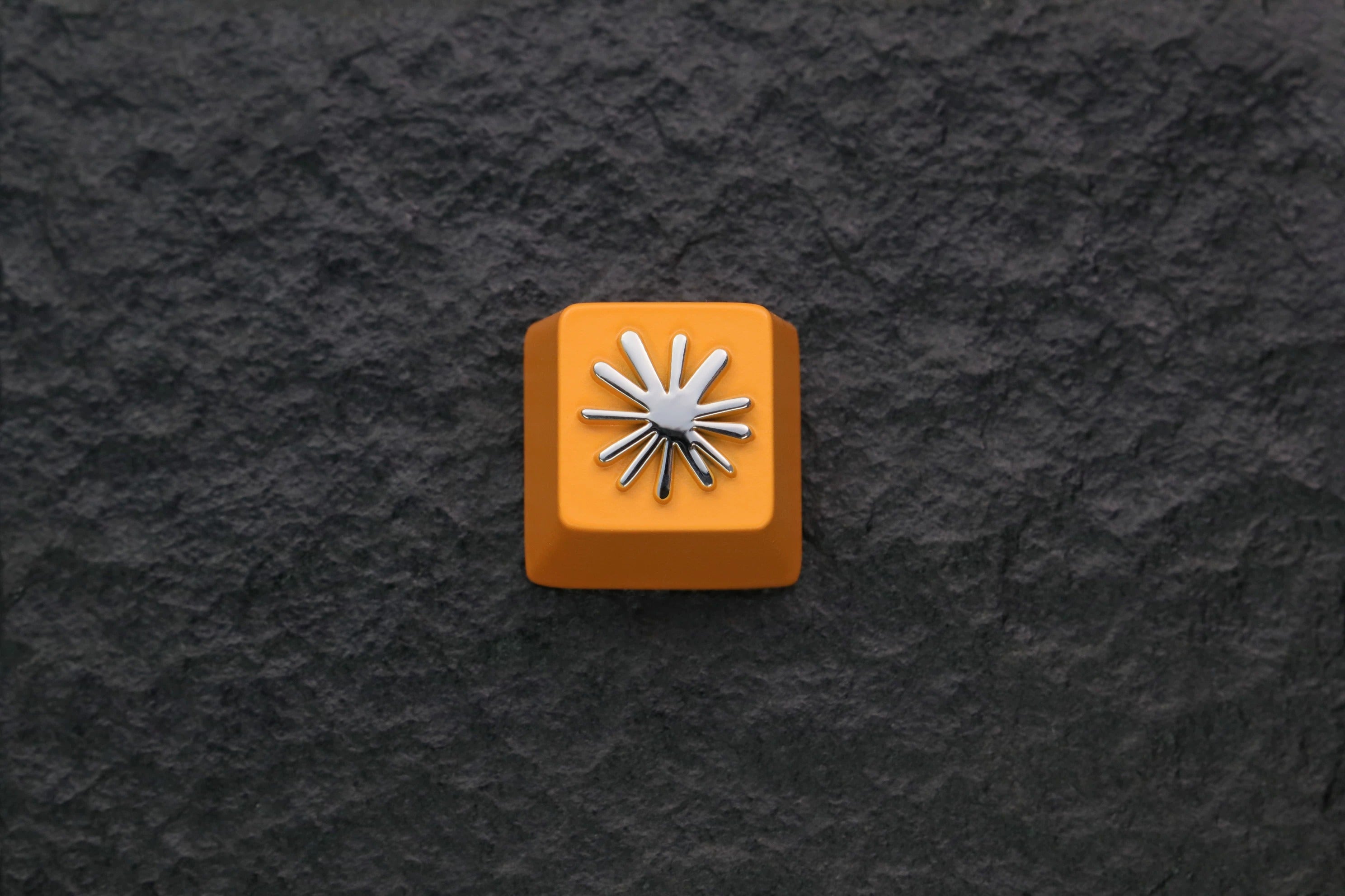 Claude Logo Little Crab AI, Metal Logo Series Personalized Keycaps, Metal Keycaps, Mechanical Keyboard Decorative Keycaps