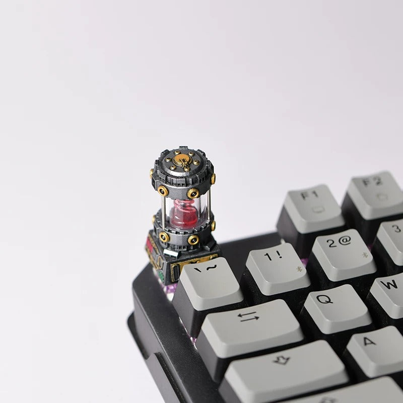 Resident Evil themed resin coated bio gene spiral personalized keycaps, mechanical keyboard decorative keycaps