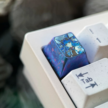 Arknights: Endfield Theme, 1U Titanium Alloy Custom Keycaps, Anime &amp; Gaming Cultural Creative Mechanical Keyboard Decor Keycaps