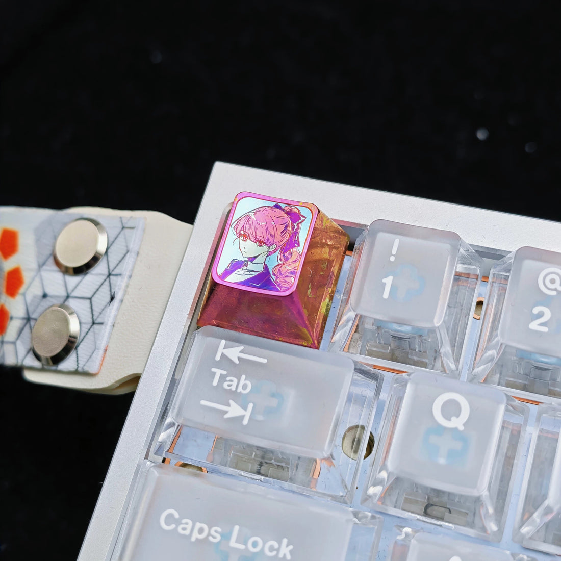 PERSONA5, P5 theme, titanium alloy personalized keycaps, anime and game culture creative metal decorative keycaps