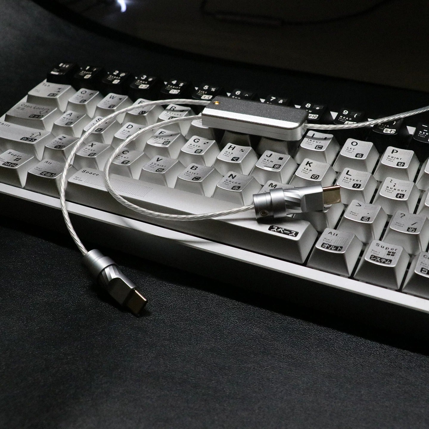 Fine silver flexible wire aviation plug wire, keyboard cable 8K keyboard custom data cable, Handmade data cable for mechanical keyboard, customized keyboard cable