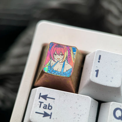 Umamusome: Pretty Derby theme, 1U titanium alloy personalized keycaps, innovative products in anime and gaming culture, mechanical keyboard decorative keycaps