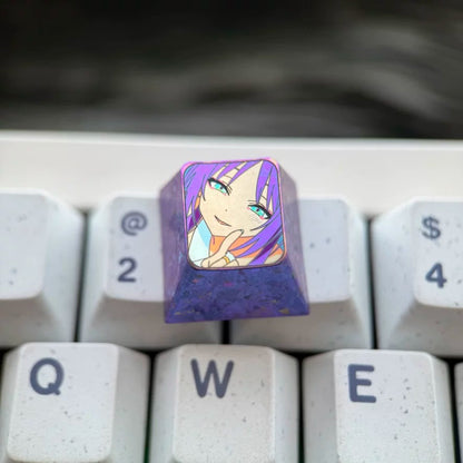 Cosmic Princess Kaguya! Theme design, 1U titanium alloy personalized keycaps, science fiction, music, fantasy mechanical keyboard decorative keycaps.