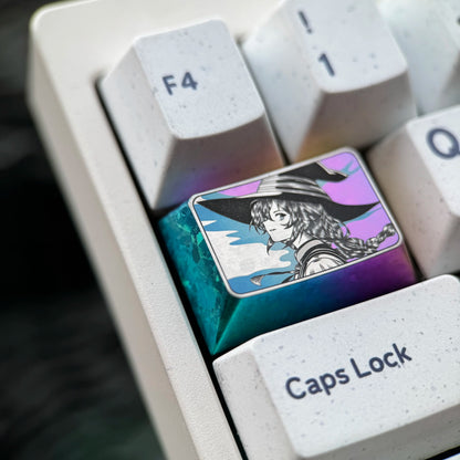 Mushoku Tensei: Jobless Reincarnation, 1.5U precision carved titanium alloy Roxy, anime, game, novel, metal personalized keycaps