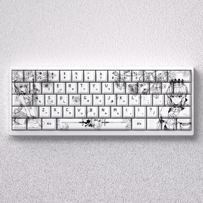 Fate/stay night series, Altria Pendragon/saber theme, original high PBT material compatible MX switch mechanical keyboard, anime and game theme keycap set, mechanical keyboard replacement keycap set