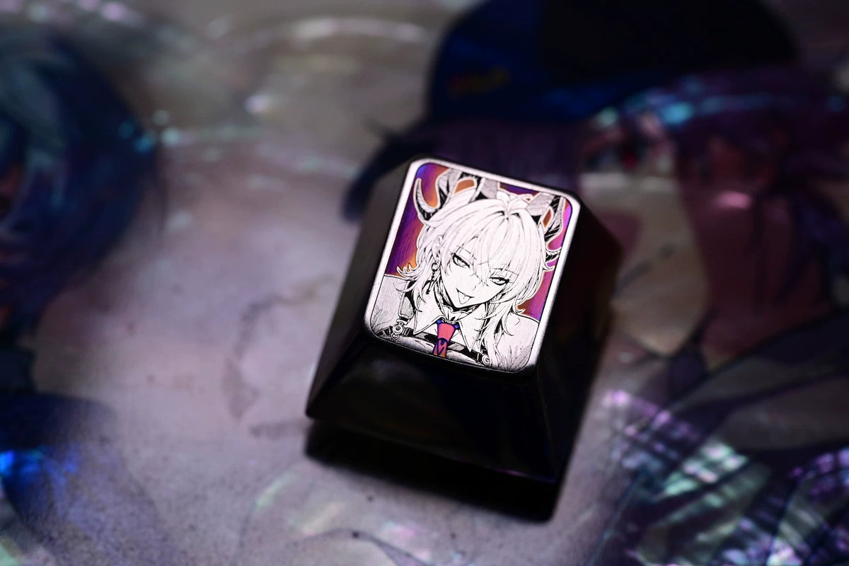 Wuthering Waves，Zani 1 U titanium alloy personalized keycaps, anime and game cultural creative keycaps, mechanical keyboard decorative keycaps