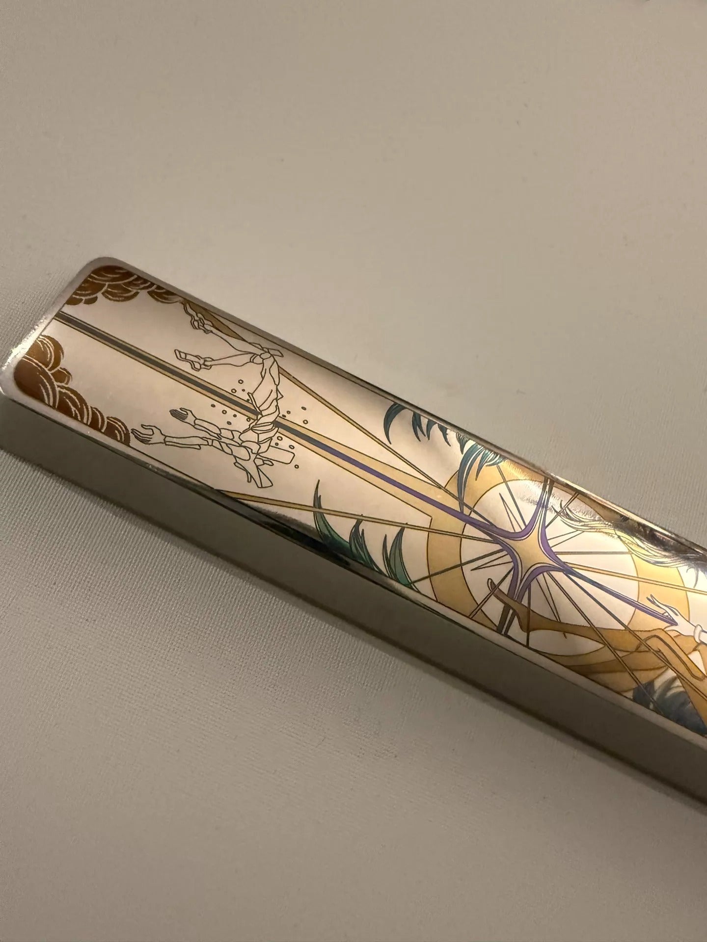 EVA Theme Asuka/ Spear of Longinus 6.25 U Titanium Spacebar, Anime and Game Culture Creative Keycaps, Mechanical Keyboard Decorative Keycaps