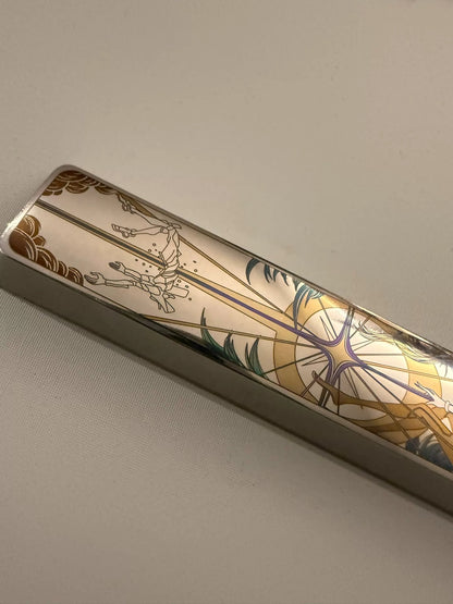 EVA Theme Asuka/ Spear of Longinus 6.25 U Titanium Spacebar, Anime and Game Culture Creative Keycaps, Mechanical Keyboard Decorative Keycaps