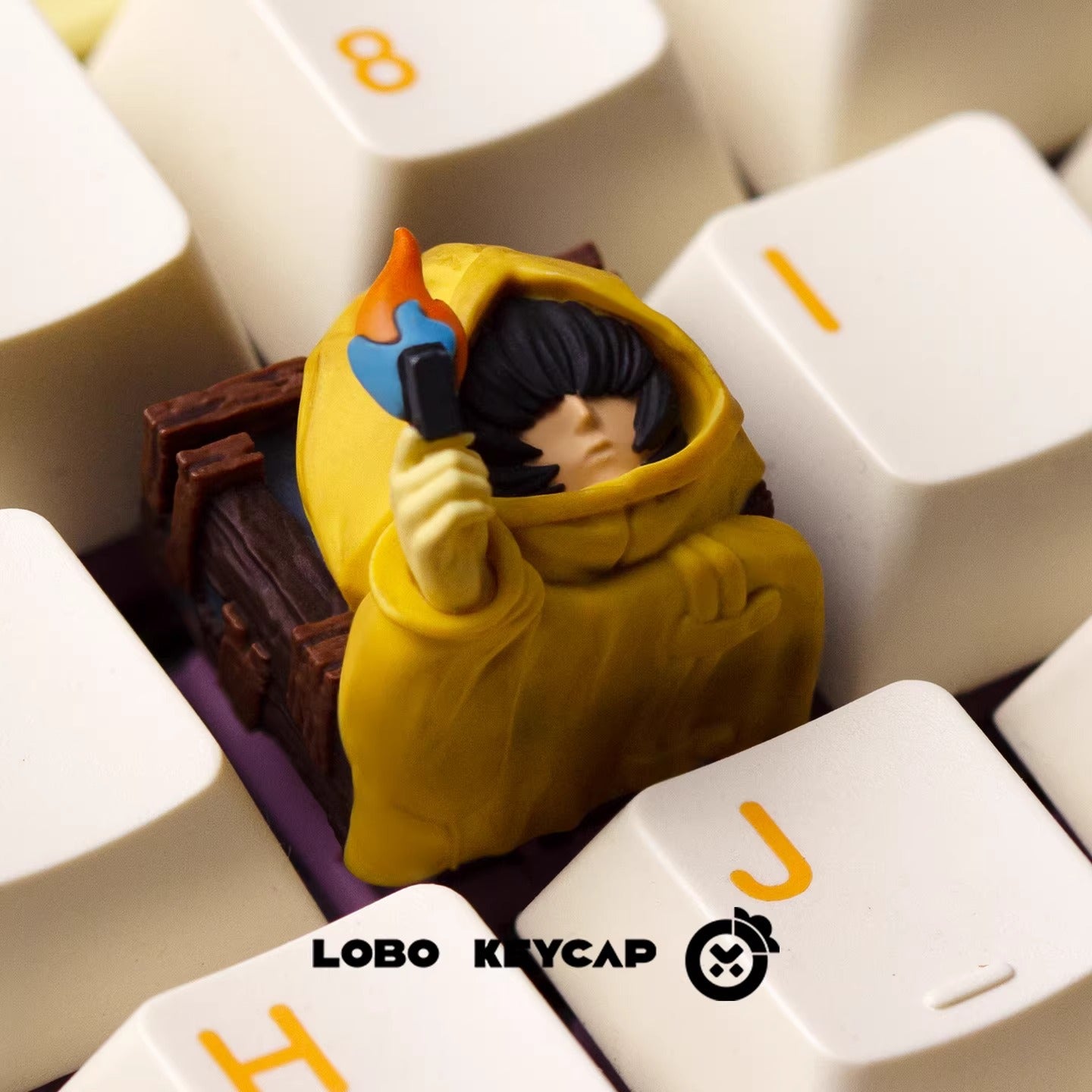 Little Nightmares, artisankeycaps multi-color resin personalized keycaps, anime, gaming, cultural and creative mechanical keyboard decorative keycaps