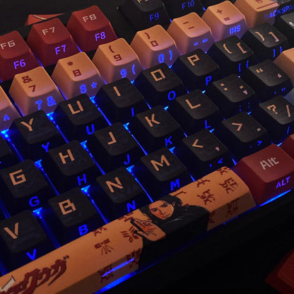 Kamen Rider Theme Series Design Set Keycaps, Ultimate Kuuga，custom set personalized keycap series, PBT material, compatible with 61/64/68/75/84/87/104 mechanical keyboard keycap set