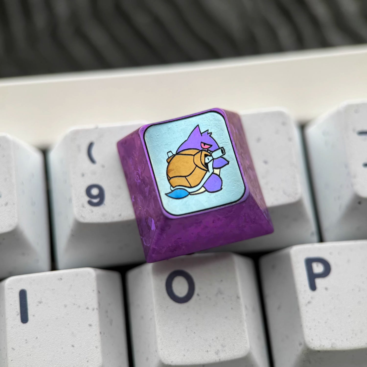 Pok é mon series, Gengar combination 1U titanium alloy personalized keycaps, anime and game culture creative and quirky decorative keycaps