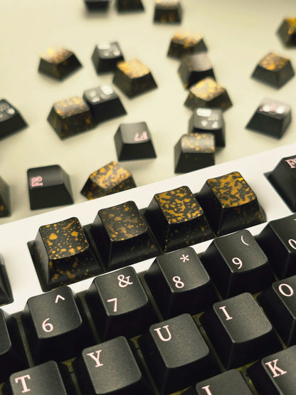 Colorful inkjet spot anode, aluminum alloy CNC metal anode personalized keycap, mechanical keyboard decorative art keycap