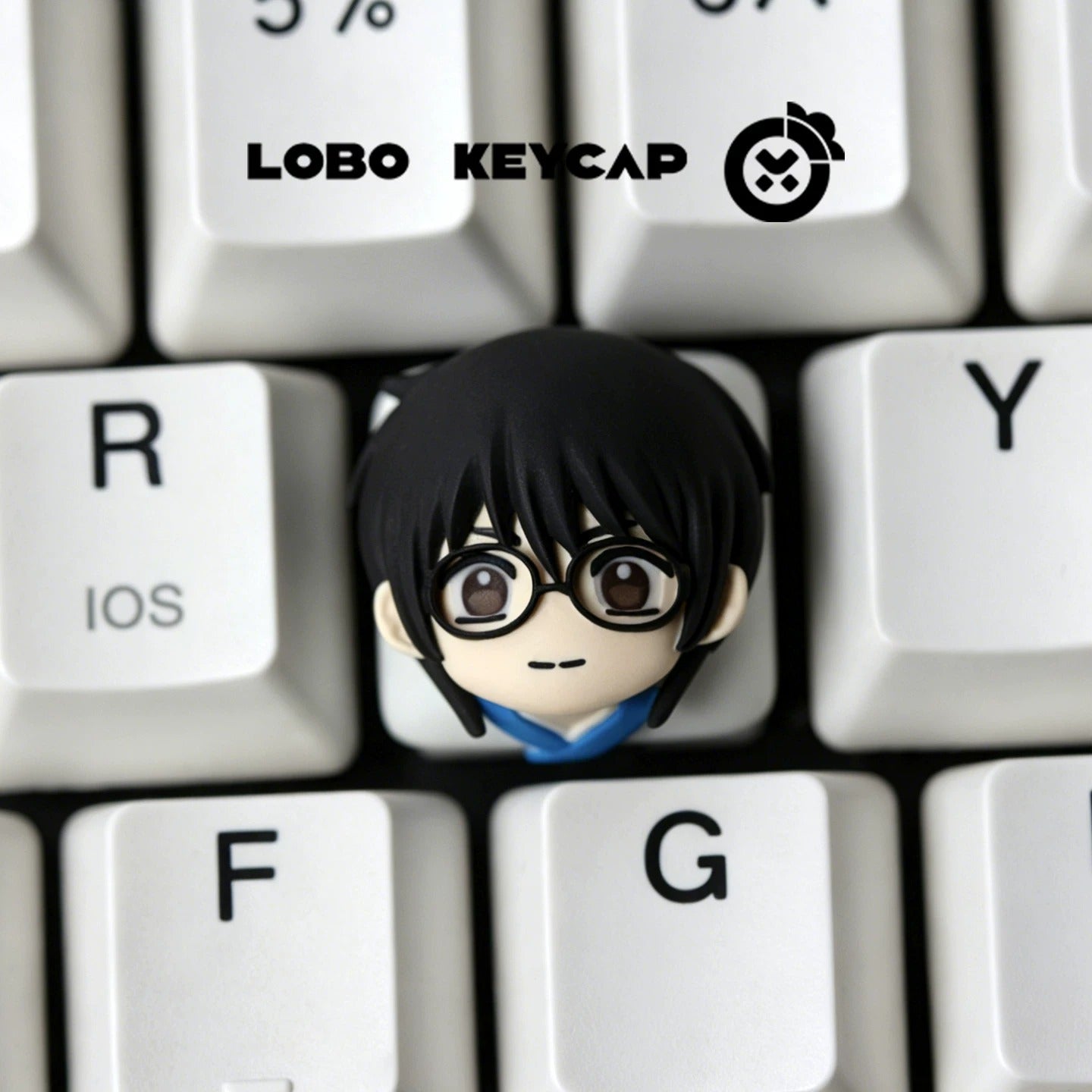 Gintama series design,  multi-color resin personalized keycaps, mechanical keyboard creative decorative keycaps artisankeycaps