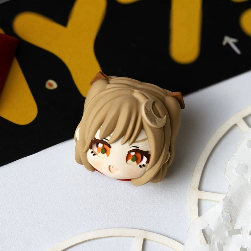 Cosmic Princess Kaguya! Multi colored resin molded personalized keycaps, creative keycaps for anime and games, mechanical keyboard decorative keycaps