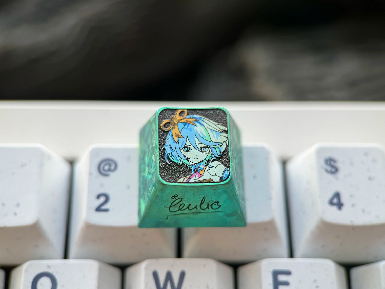Cecilia Immergreen, 1U titanium alloy personalized keycaps, game creative cultural mechanical keyboard decorative keycaps