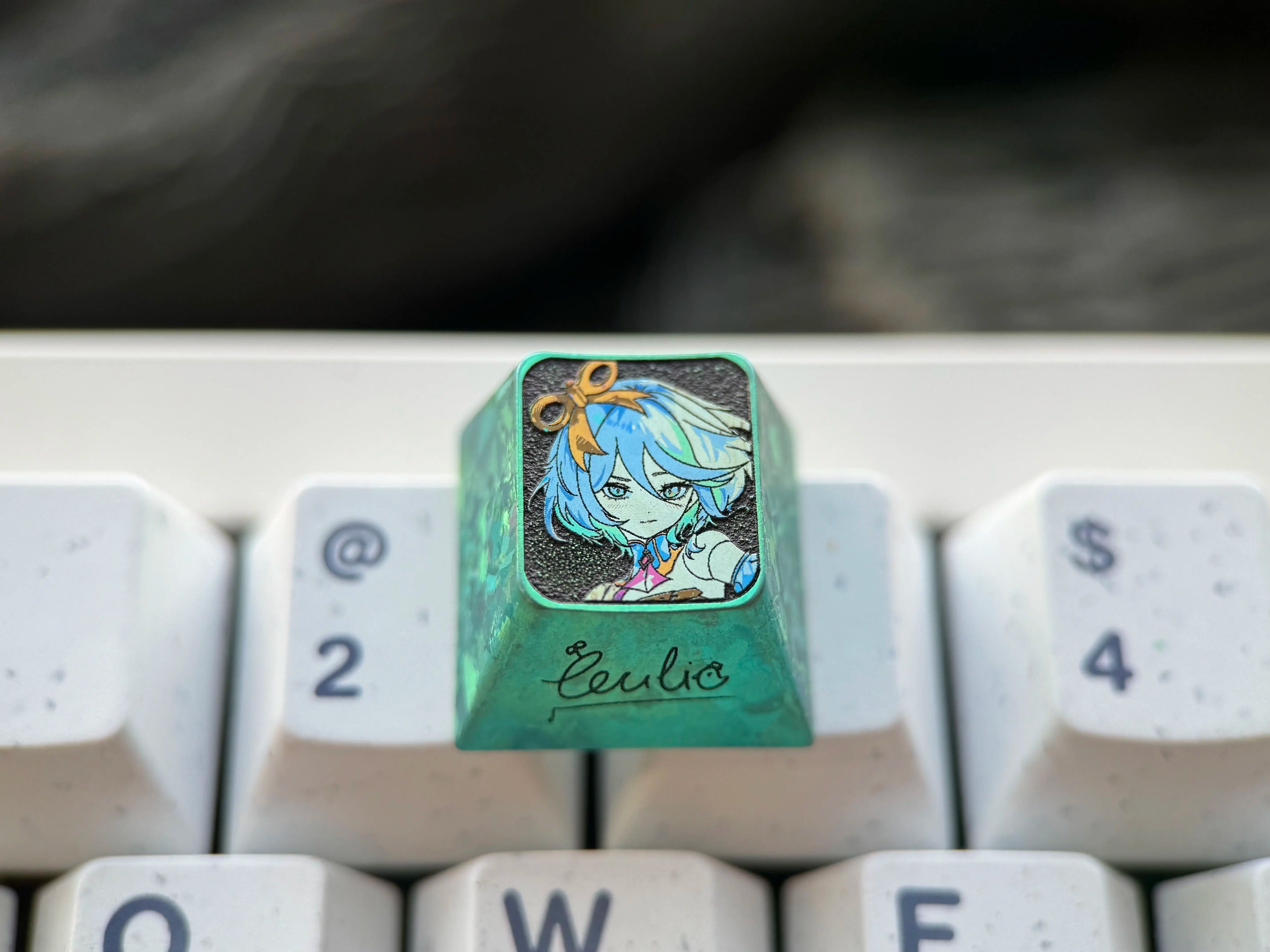 Cecilia Immergreen, 1U titanium alloy personalized keycaps, game creative cultural mechanical keyboard decorative keycaps