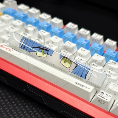 BOCCHI THE ROCK!  theme, Eyegaze spacebar design, 6.25 U spacebar, PC crystal resin gilded personalized keycaps, anime creative cultural peripheral products, decorative keycaps