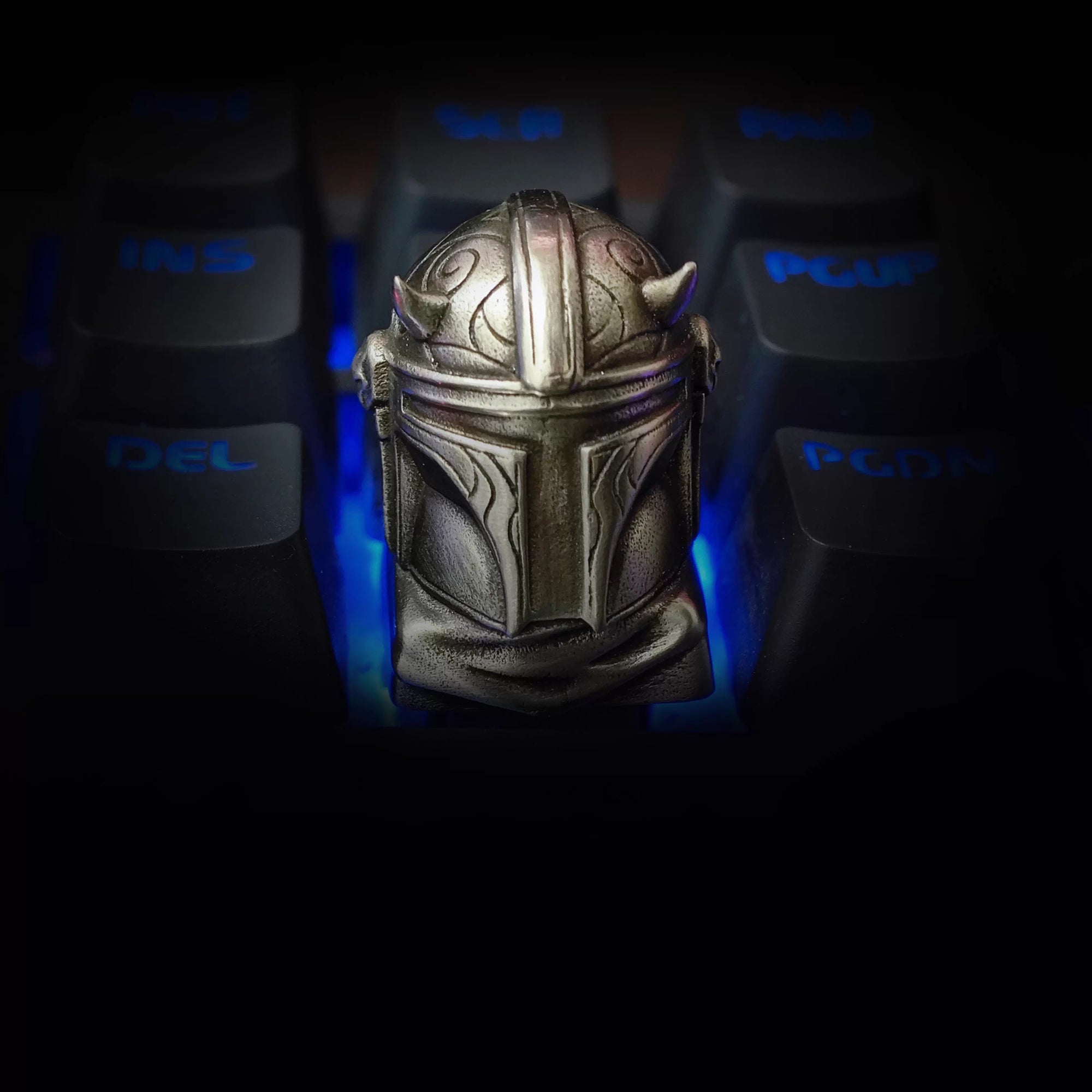 Star Wars, Imperial Stormtrooper，Mandalore， Metal material casting personalized keycaps, anime, games, movies, cultural and creative decorative keycaps