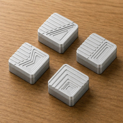 Overlapping Shadow "Metal Personalized Keycap Series, CNC Aluminum Alloy Processed Keycaps, Mechanical Keyboard Decorative Keycaps