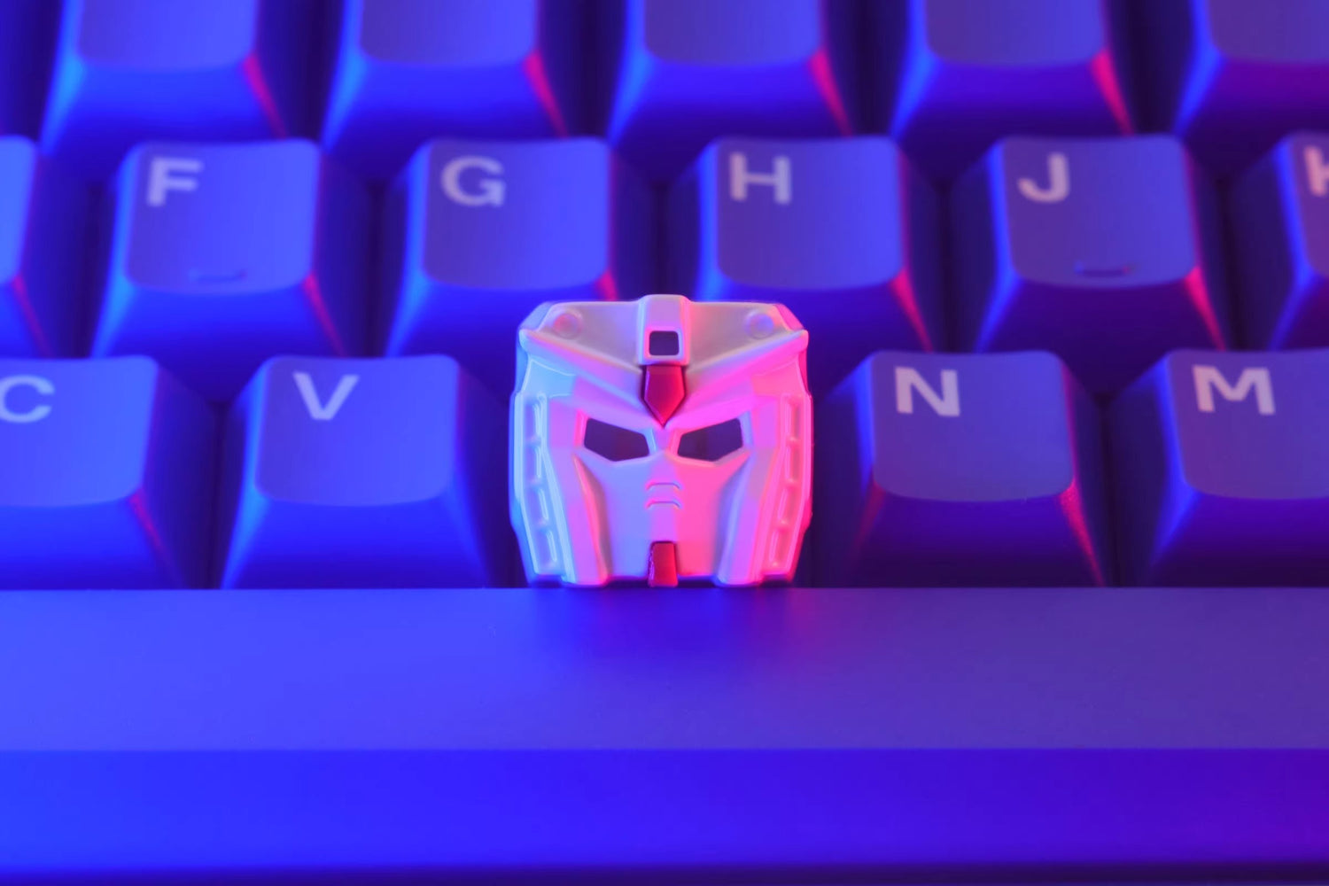 Mobile Suit Gundam， Aluminum alloy CNC personalized keycaps, metal anime decorative art keycaps
