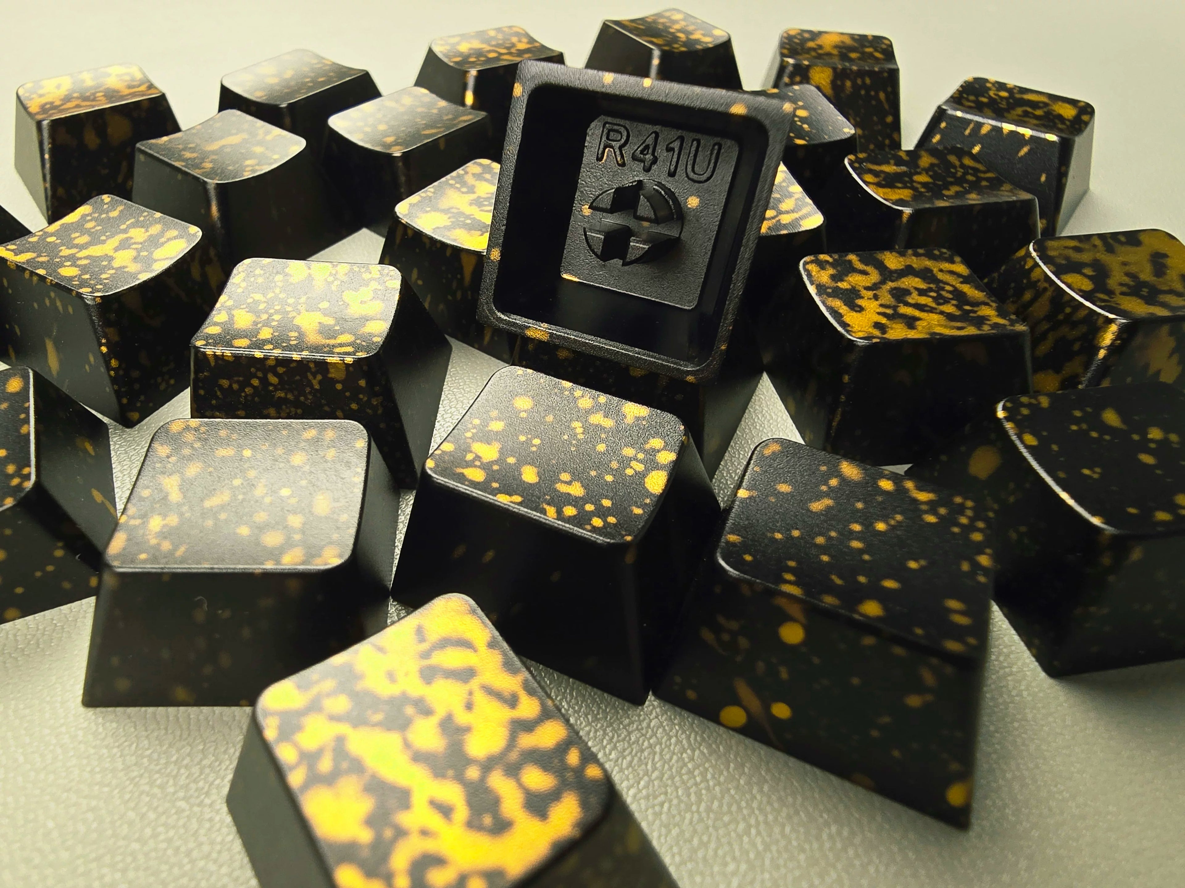 Colorful inkjet spot anode, aluminum alloy CNC metal anode personalized keycap, mechanical keyboard decorative art keycap