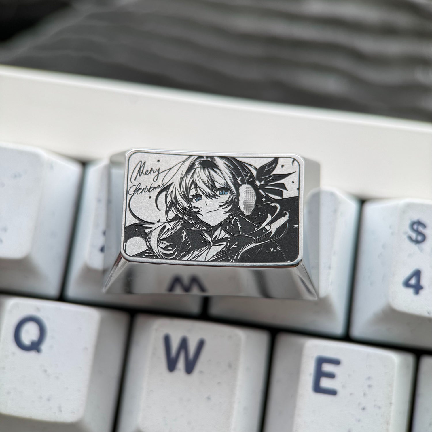 Honkai: Star Rail, Firefly, 1.5U/1.75U titanium alloy precision carved personalized keycaps, anime and game culture creative mechanical keyboard art decorative keycaps