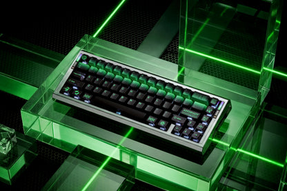 Original keycap design with a bacterial theme, PBT+PC material personalized keycaps, mechanical keyboard replacement keycap set, Daily creative keycap matching, compatible with 61/64/68/75/84/87/104 Key Mechanical Keyboard Keycap Set
